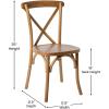 Flash Furniture HERCULES Series Early American Cross Back Chair(Pecan)