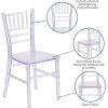 Flash Furniture Hercules Series Children’s Resin Event Chair, Commercial/Residential All Occasion Chair, 330 lb. Static Weight Capacity, Gold(Clear)