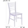 Flash Furniture Hercules Series Children’s Resin Event Chair, Commercial/Residential All Occasion Chair, 330 lb. Static Weight Capacity, Gold(Clear)