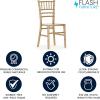 Flash Furniture Hercules Series Children’s Resin Event Chair, Commercial/Residential All Occasion Chair, 330 lb. Static Weight Capacity, Gold(Gold)