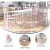 Flash Furniture Hercules Series Children’s Resin Event Chair, Commercial/Residential All Occasion Chair, 330 lb. Static Weight Capacity, Gold(Pink)