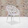 Flash Furniture Jonah 4 Pack Specter Series Transparent Stacking Side Chair(Set of 4)