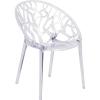 Flash Furniture Jonah 4 Pack Specter Series Transparent Stacking Side Chair(1 Pack)