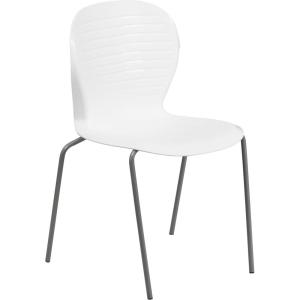 Flash Furniture HERCULES Series 551 lb. Capacity White Stack Chair(White)