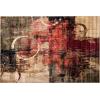Flash Furniture Caldor Collection 6′ x 9′ Abstract Area Rug – Black and Gray Olefin Facing – Jute Backing – Living Room or Bedroom(6′ x 9′ (Rectangular))