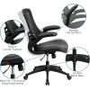 Flash Furniture Work From Home Kit – Adjustable Computer Desk, Ergonomic Mesh Office Chair and Locking Mobile Filing Cabinet with Inset Handles(Black Leathersoft)