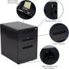 Flash Furniture Work From Home Kit – Adjustable Computer Desk, Ergonomic Mesh Office Chair and Locking Mobile Filing Cabinet with Inset Handles(Black Leathersoft)