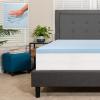Flash Furniture Capri Comfortable Sleep Memory-Foam Topper, Lavender Infused Mattress Topper, Ventilated Design, CertiPUR-US Certified Foam, 3″, King, Purple(Blue)