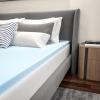 Flash Furniture Capri Comfortable Sleep Memory-Foam Topper, Lavender Infused Mattress Topper, Ventilated Design, CertiPUR-US Certified Foam, 3″, King, Purple(Blue)