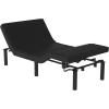 Flash Furniture Selene Adjustable Bed Base-Black Anti-Skid Upholstery-Height Adjustable Legs-Programmable Wireless Remote-Independent Head/Foot Incline-Twin XL(Twin XL)