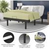 Flash Furniture Selene Adjustable Bed Base-Black Anti-Skid Upholstery-Height Adjustable Legs-Programmable Wireless Remote-Independent Head/Foot Incline-Twin XL(Twin XL)