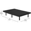Flash Furniture Selene Adjustable Bed Base-Black Anti-Skid Upholstery-Height Adjustable Legs-Programmable Wireless Remote-Independent Head/Foot Incline-Twin XL(Full)