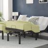 Flash Furniture Selene Adjustable Bed Base-Black Anti-Skid Upholstery-Height Adjustable Legs-Programmable Wireless Remote-Independent Head/Foot Incline-Twin XL(Split King)