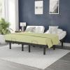 Flash Furniture Selene Adjustable Bed Base-Black Anti-Skid Upholstery-Height Adjustable Legs-Programmable Wireless Remote-Independent Head/Foot Incline-Twin XL(Twin XL)