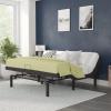 Flash Furniture Selene Adjustable Bed Base-Black Anti-Skid Upholstery-Height Adjustable Legs-Programmable Wireless Remote-Independent Head/Foot Incline-Twin XL(King)
