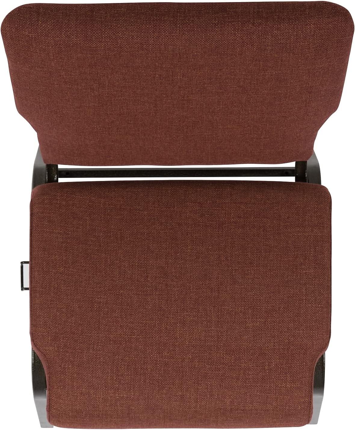 image:imageFlash Furniture Advantage 205 in Cinnamon Molded Foam Church ChairCinnamon FabricGold Vein Frame