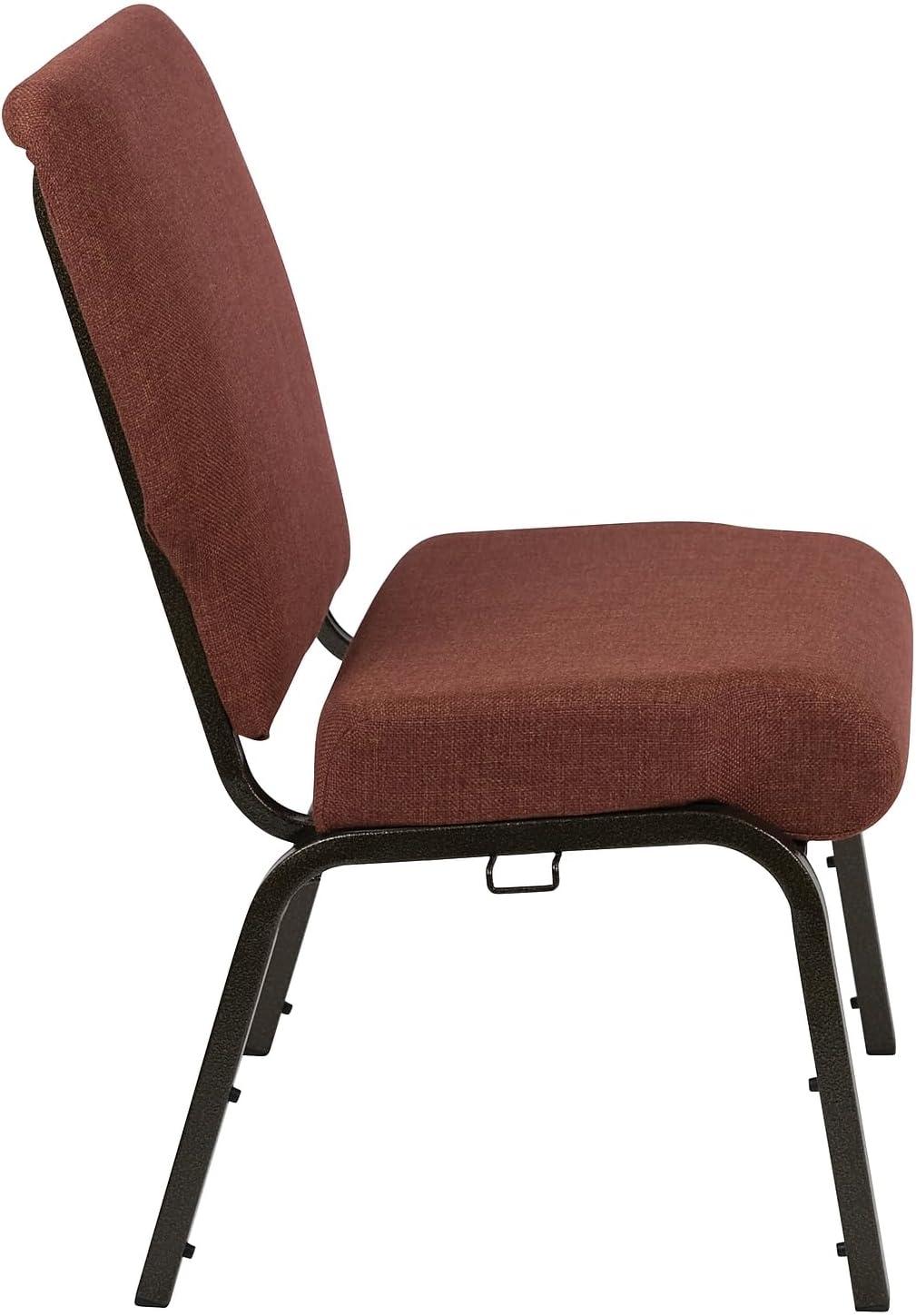 image:imageFlash Furniture Advantage 205 in Cinnamon Molded Foam Church ChairCinnamon FabricGold Vein Frame