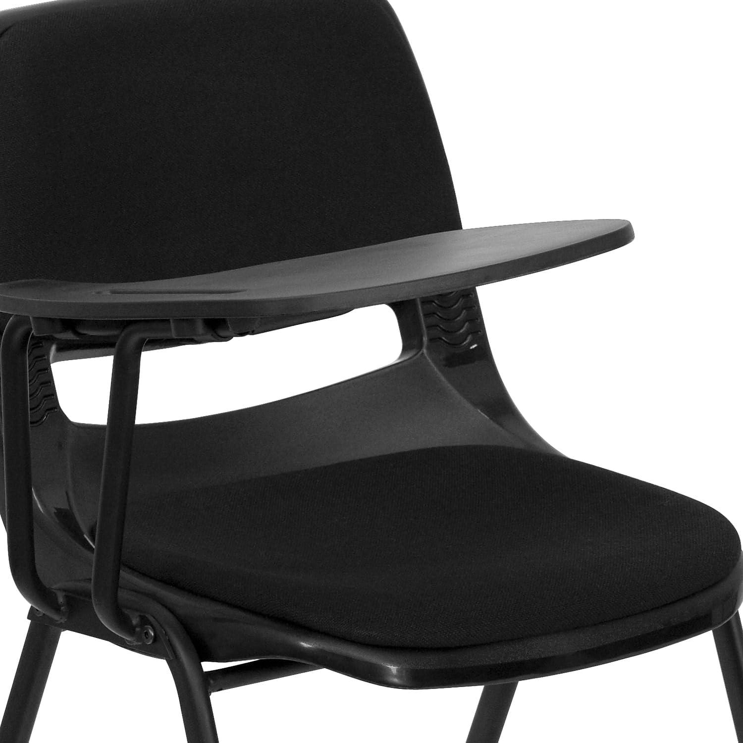 image:imageFlash Furniture HERCULES Series 880 lb Capacity Black Ergonomic Shell Stack Chair with Black FrameBlack Padded