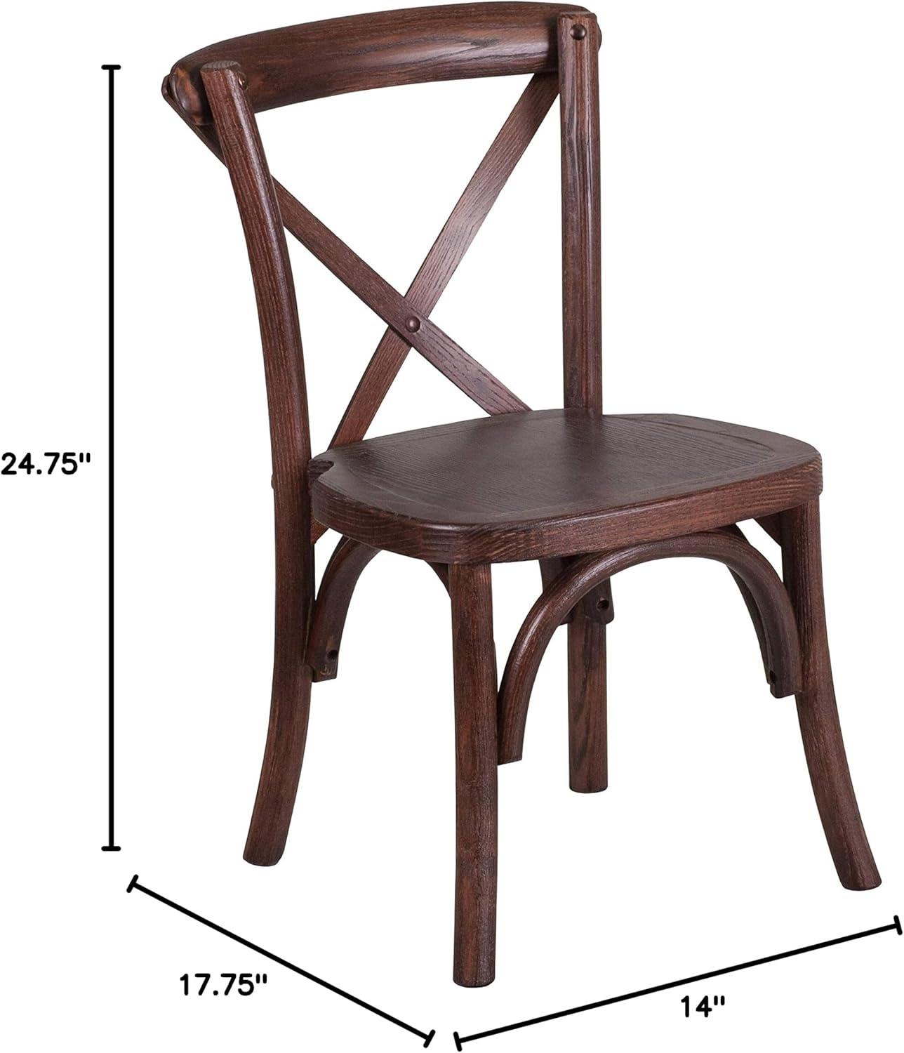 image:imageFlash Furniture HERCULES Series Kids Mahogany Cross Back ChairSet of 2