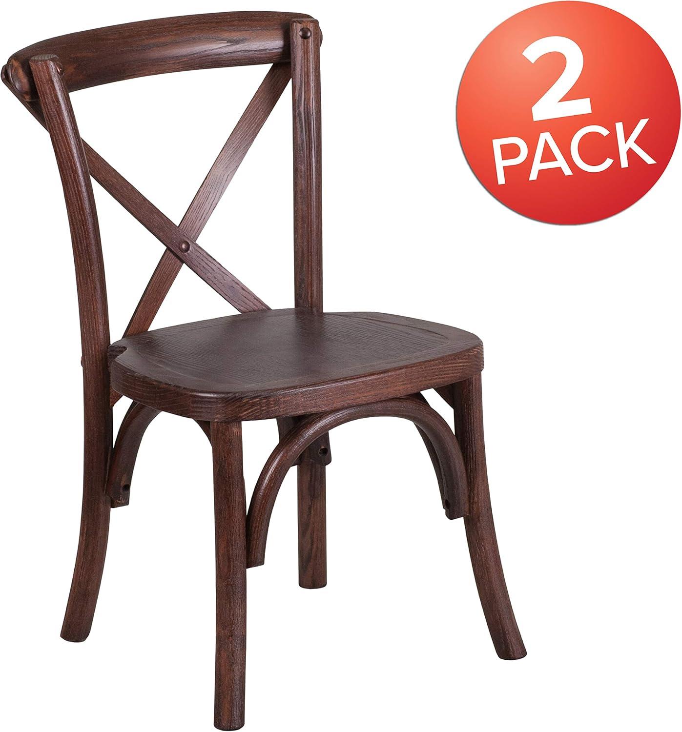 image:imageFlash Furniture HERCULES Series Kids Mahogany Cross Back ChairSet of 2