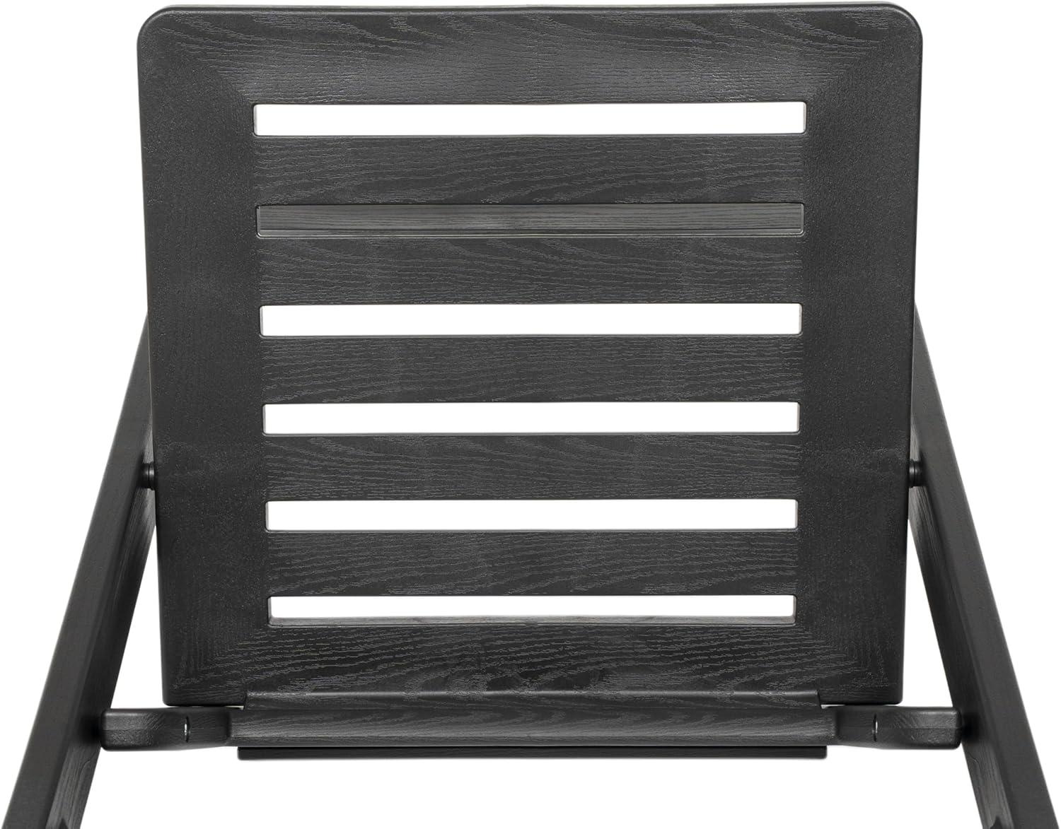 image:imageFlash Furniture Hercules Commercial IndoorOutdoor Folding Event Chair Wood Look WeatherResistant Lightweight Design Versatile Use Set of 4 BlackBlack
