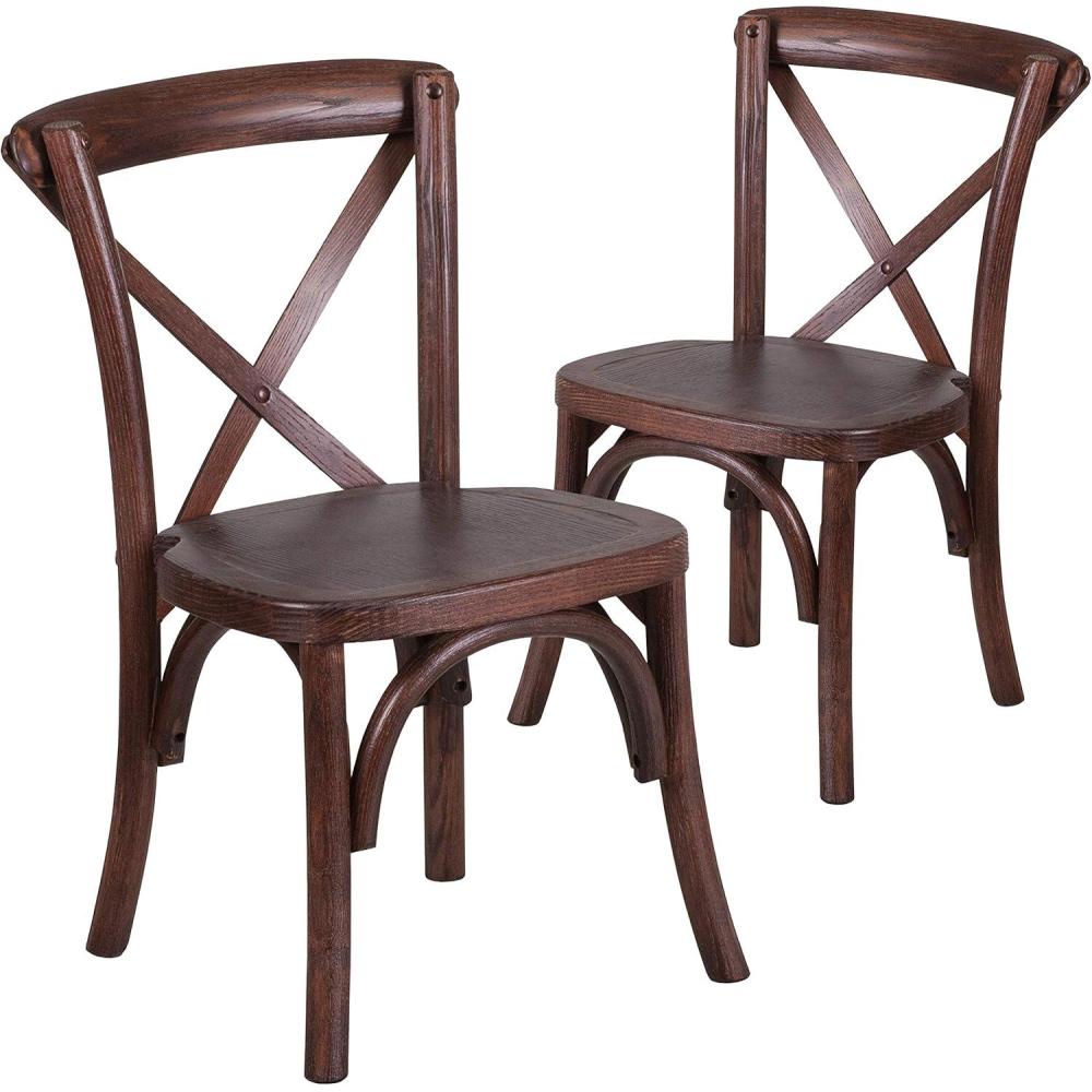 image:imageFlash Furniture HERCULES Series Kids Mahogany Cross Back ChairSet of 2