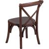Flash Furniture HERCULES Series Kid’s Mahogany Cross Back Chair(1 Pack)