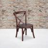 Flash Furniture HERCULES Series Kid’s Mahogany Cross Back Chair(1 Pack)