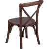 Flash Furniture HERCULES Series Kid’s Mahogany Cross Back Chair(Set of 2)
