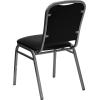 Flash Furniture Hercules Stacking Banquet Chairs with Padded Seats, Vinyl Upholstered Event Chair with 500-lb. Static Weight Capacity, Set of 4, Black(1 Pack)