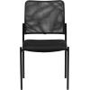 Flash Furniture Jana Comfort Black Mesh Stackable Steel Side Chair(Contemporary)