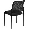 Flash Furniture Jana Comfort Black Mesh Stackable Steel Side Chair(Contemporary)