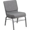 Gray Fabric/Silver Vein Frame