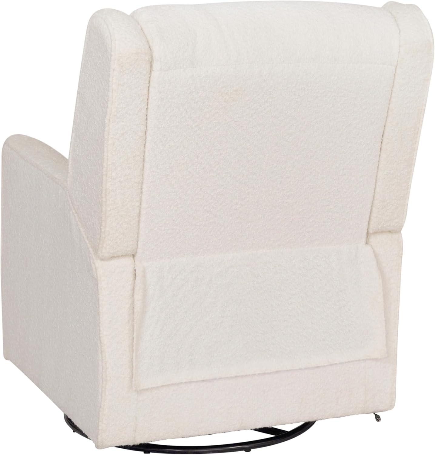 image:imageFlash Furniture Cash Swivel Manual Glider Rocker Recliner Chair USBUSBC Charging Ports 270 Degree Swivel Perfect for Living Room or Nursery OffWhite BoucleOffwhite Boucle