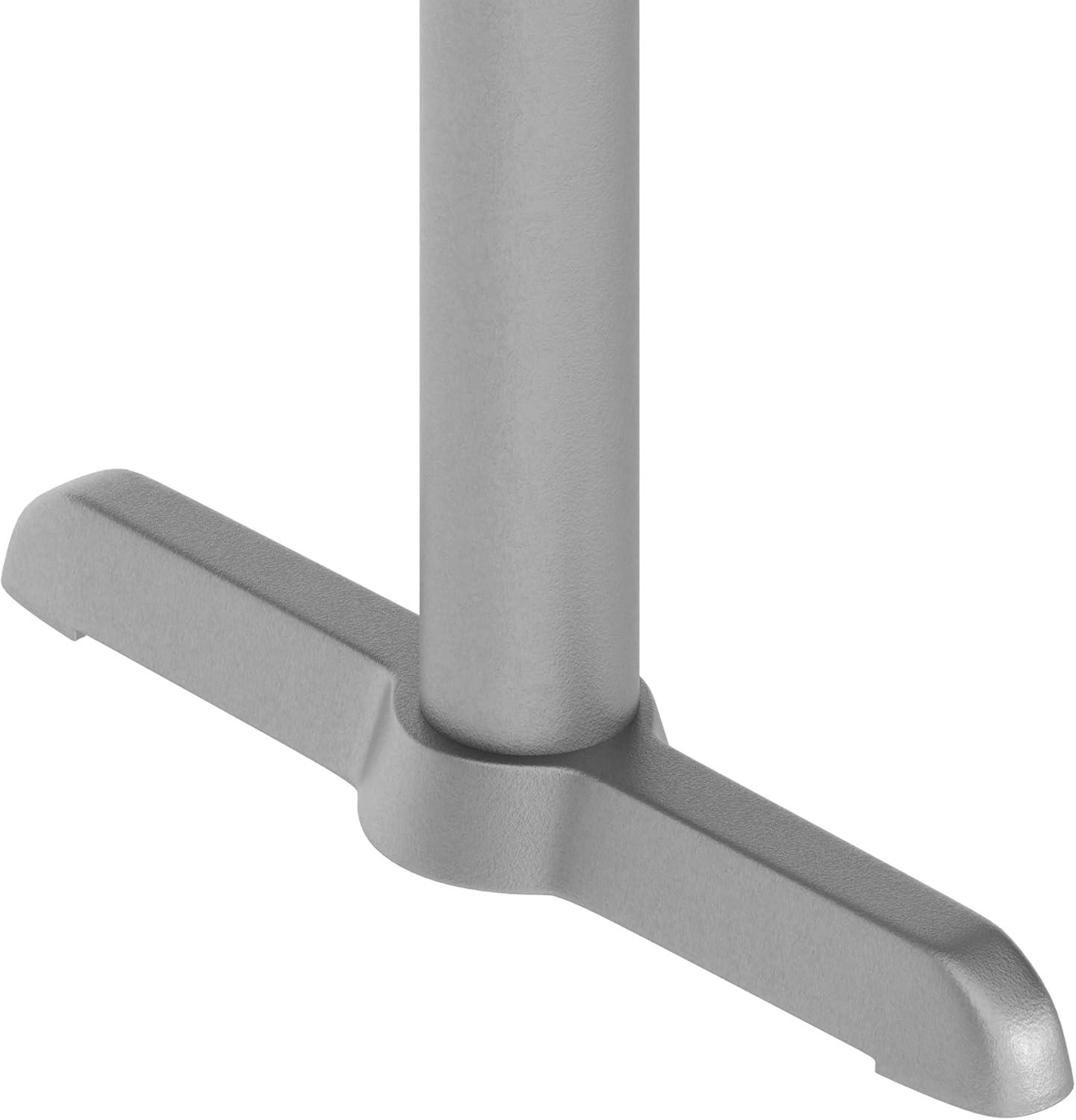 image:imageFlash Furniture 5 x 22 Restaurant Table TBase with 3 Diameter Table Height Column Commercial TBase Cast Iron Restaurant Table Base BlackSilver