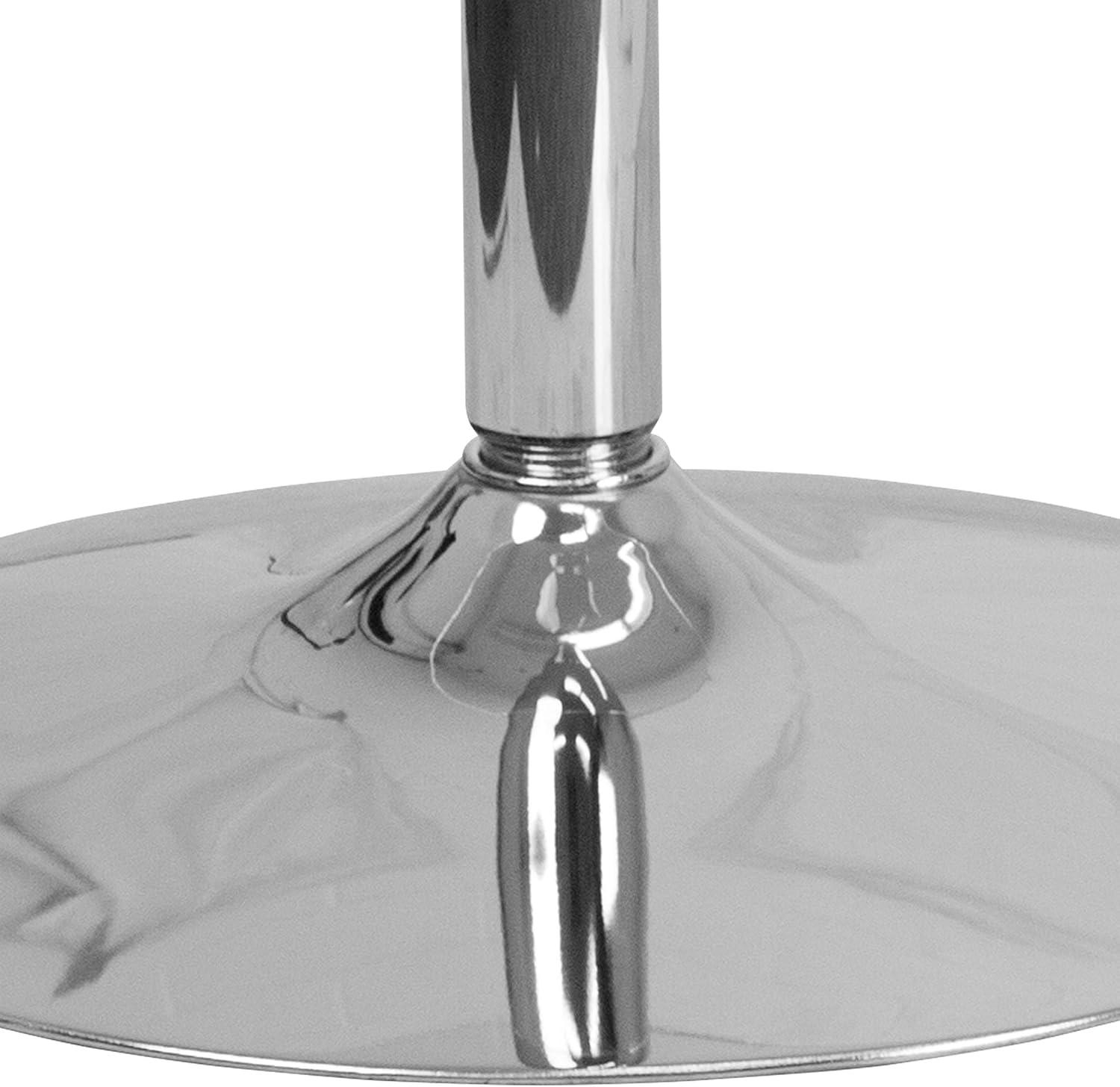 image:imageFlash Furniture Kenneth Commercial 235 Round Tempered Glass Table with 355H Chrome Base
