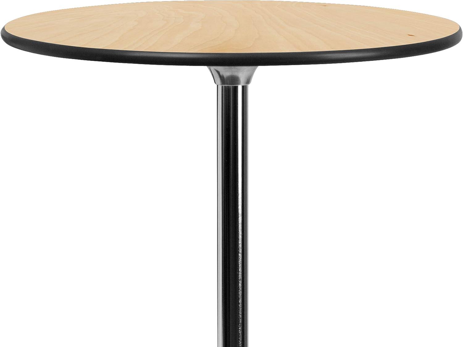 image:imageFlash Furniture Lars 30 Round Wood Cocktail Tables with 30 and 42 Columns Set of 8Set of 8