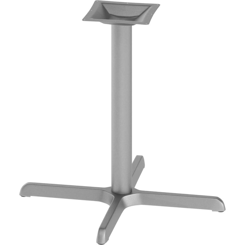 image:imageFlash Furniture 30 x 30 Restaurant Table XBase with 3 Diameter Table Height Column Commercial XBase Cast Iron Restaurant Table Base BlackSolid