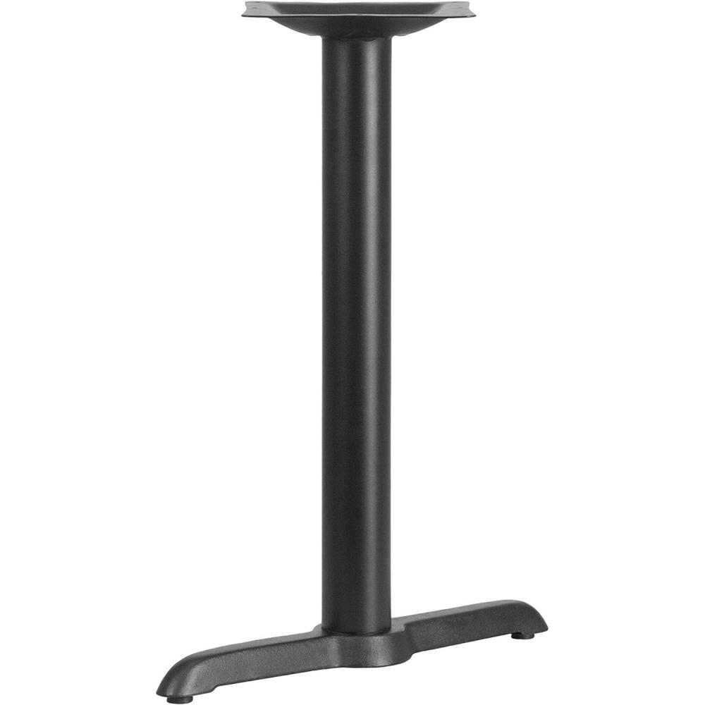 image:imageFlash Furniture 5 x 22 Restaurant Table TBase with 3 Diameter Table Height Column Commercial TBase Cast Iron Restaurant Table Base BlackBlack