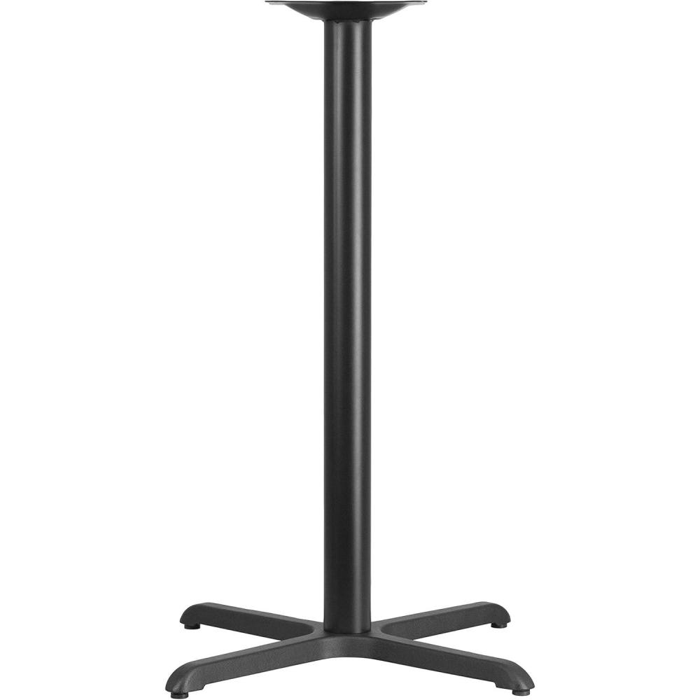 image:imageFlash Furniture Beverly 30 x 30 Restaurant Table XBase with 3 Dia Bar Height ColumnTable XBase