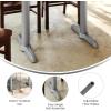Flash Furniture 5″ x 22″ Restaurant Table T-Base with 3″ Diameter Table Height Column, Commercial T-Base Cast Iron Restaurant Table Base, Black(Silver)