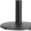 Flash Furniture Beverly 18″ Round Restaurant Table Base with 3″ Diameter Table Height Column, Commercial Cast Iron Restaurant Round Table Base, Black(Solid)