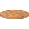 Flash Furniture Mayfair 24″ Round Butcher Block Style UV Treated Table Top for Restaurant, Bar, or Kitchen