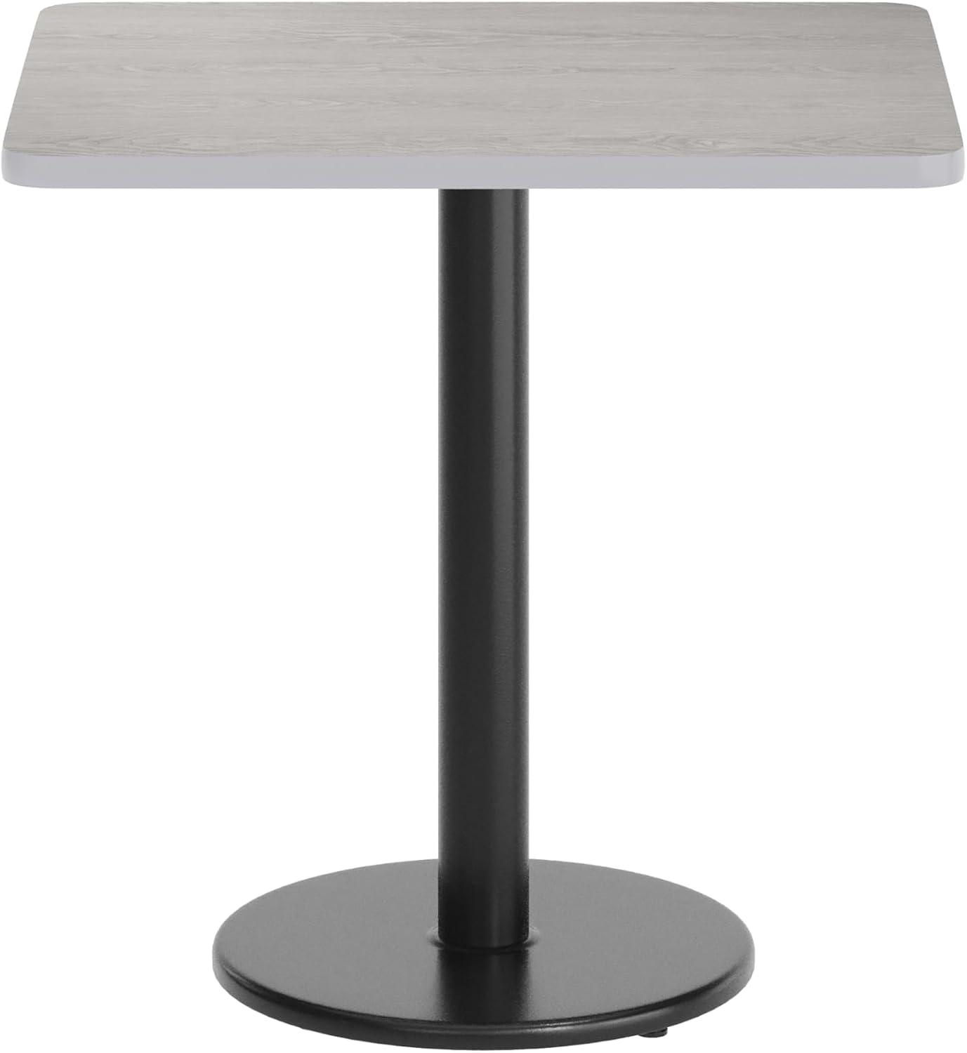 image:imageFlash Furniture 24 x 30 Rectangular Black Laminate Table Top with 18 Round Table Height BaseGrey
