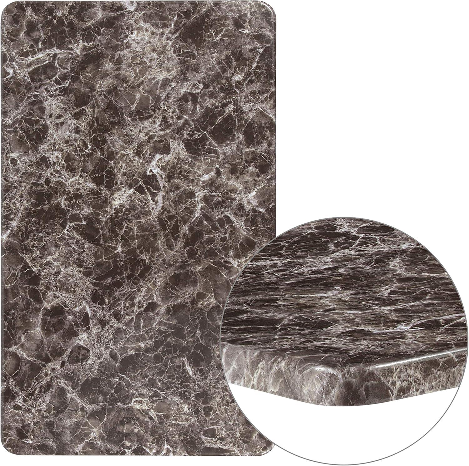 image:imageFlash Furniture Glenbrook Commercial Grade 24 x 42 Rectangular Gray Marble Laminate Table Top
