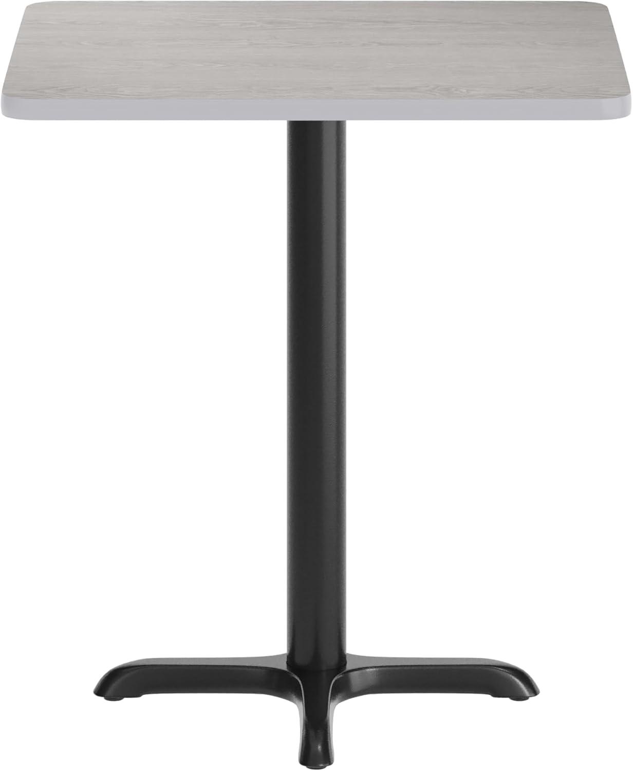 image:imageFlash Furniture Graniss 24 x 30 Rectangular Mahogany Laminate Table Top with 22 x 22 Table Height BaseGrey