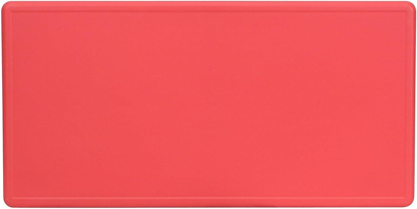 image:imageFlash Furniture Wren 24W x 48L Rectangular Natural Plastic Height Adjustable Activity TableRed