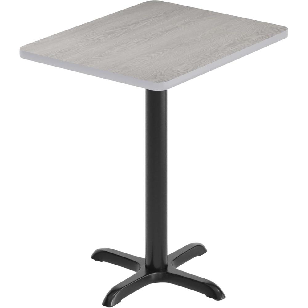 image:imageFlash Furniture Graniss 24 x 30 Rectangular Mahogany Laminate Table Top with 22 x 22 Table Height BaseGrey