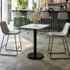 Flash Furniture 24” x 30” Rectangular Black Laminate Table Top with 18” Round Table Height Base(White)