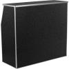 Flash Furniture 4′ Folding Portable Event Bar with Top and Middle Shelves, Mobile Laminate Foldable Bar for Parties and Events, White(Black Marble)